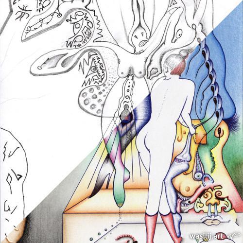 wasilij.art - Bildervergleich: Beobachter (Zeichnung mit Bild)