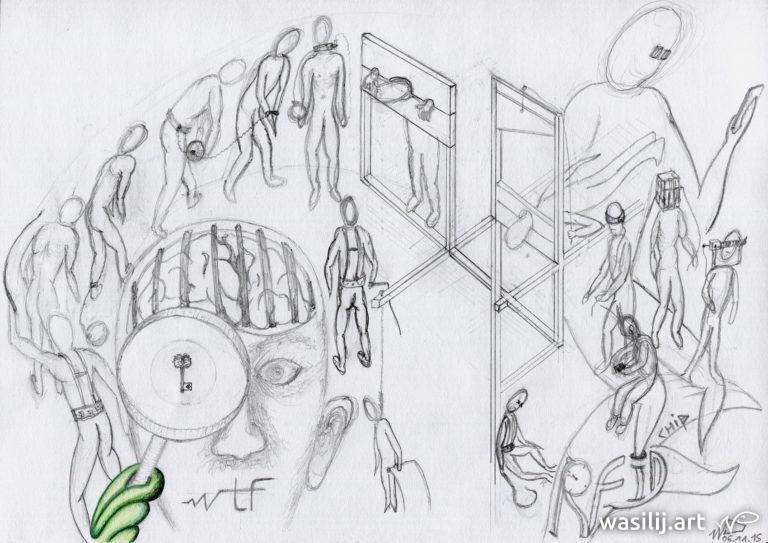 wasilij.art - Evolution of Slavery - Skizze