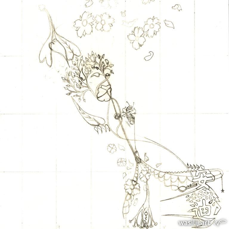 wasilij.art - Tattoo CoverUp - Skizze