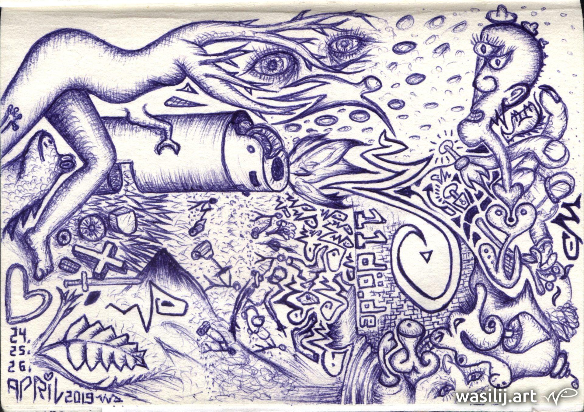 wasilij.art - Fire - Zeichnung