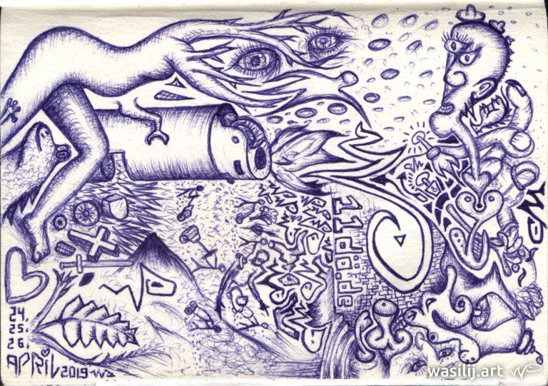 wasilij.art - Fire - Zeichnung