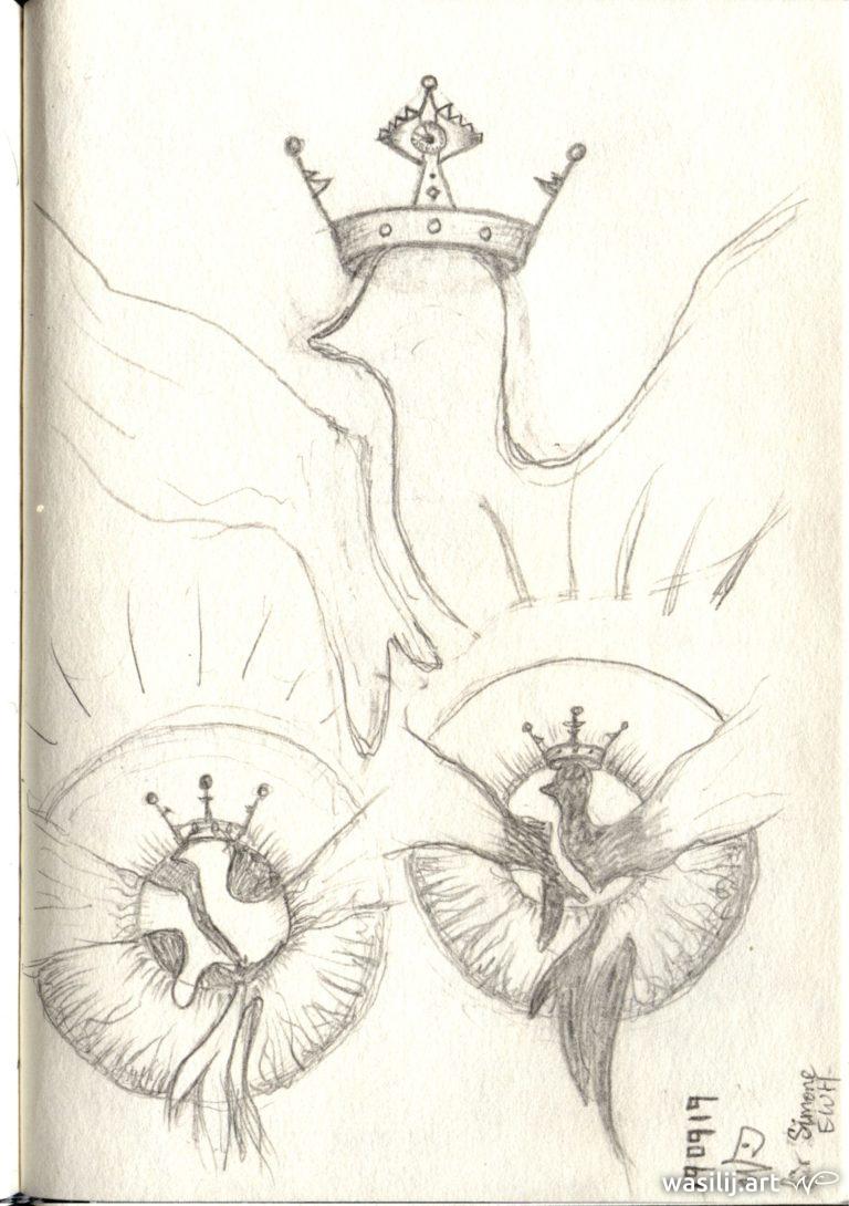 wasilij.art - Simone - Tattoo-Idee: Phoenix-Auge - Zeichnung