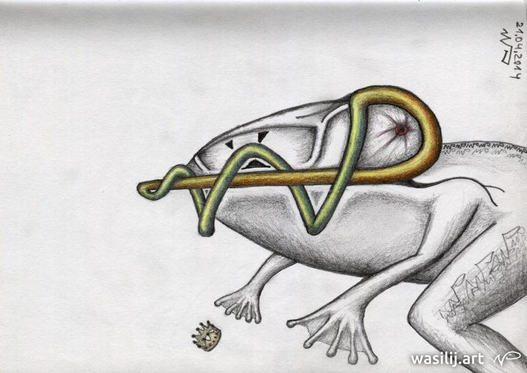 wasilij.art - wpFrosch - Zeichnung