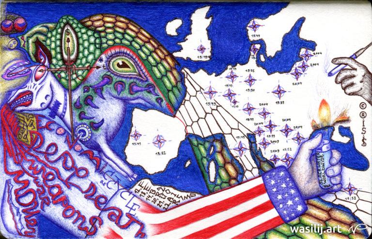 wasilij.art - Spiel mit dem Feuer - Zeichnung