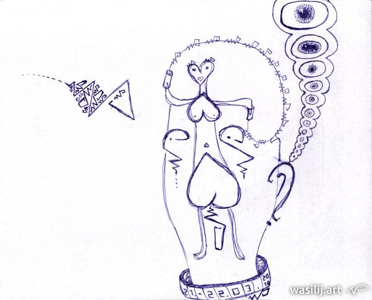 wasilij.art - Engel aus Frankreich - skizze