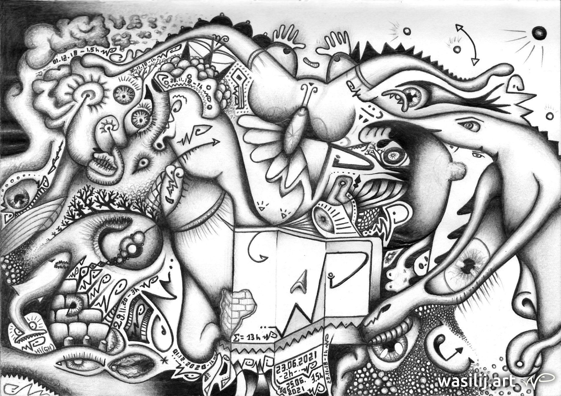 wasilij.art - LongTime - Zeichnung