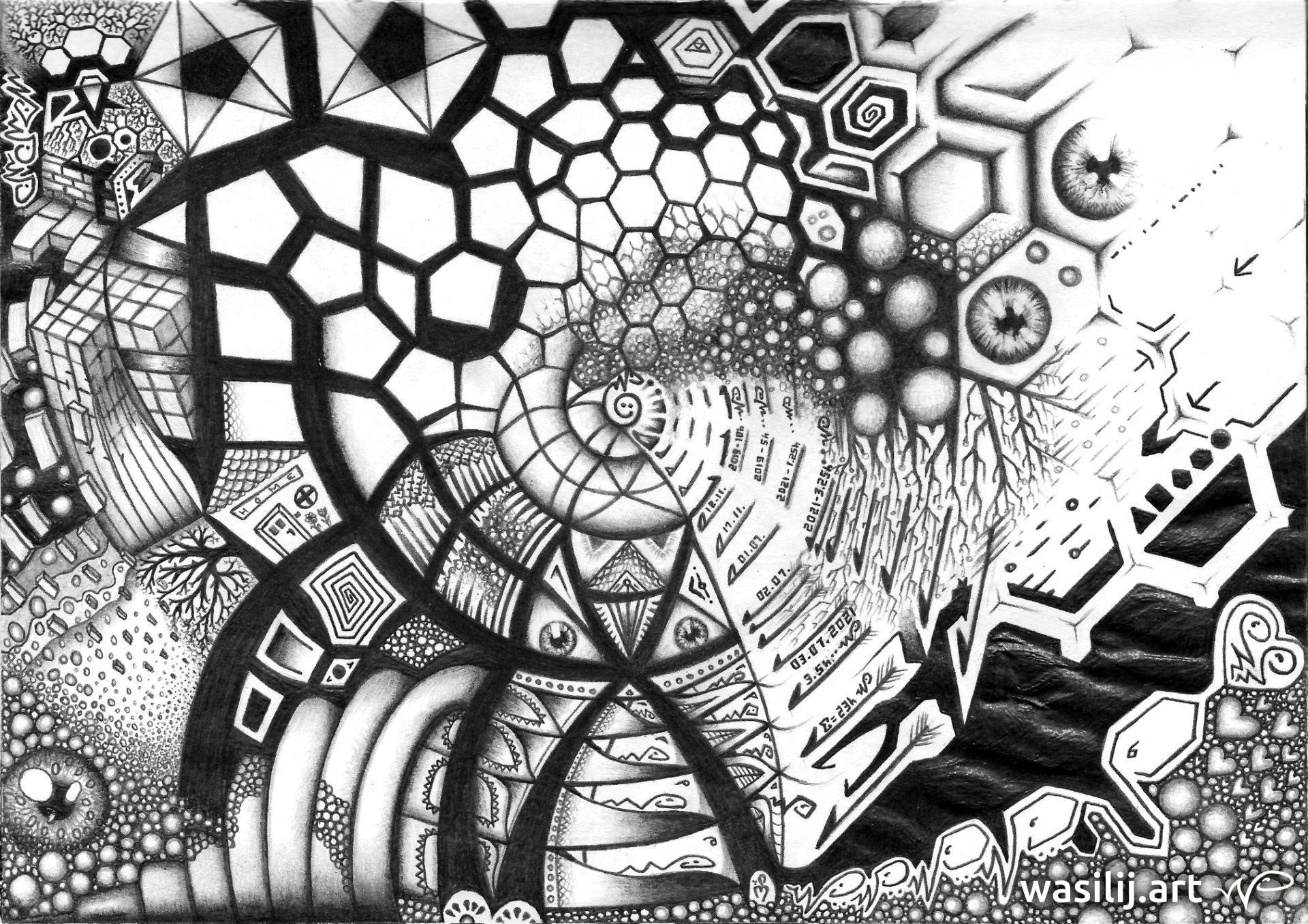 wasilij.art - SpiralForms - Zeichnung