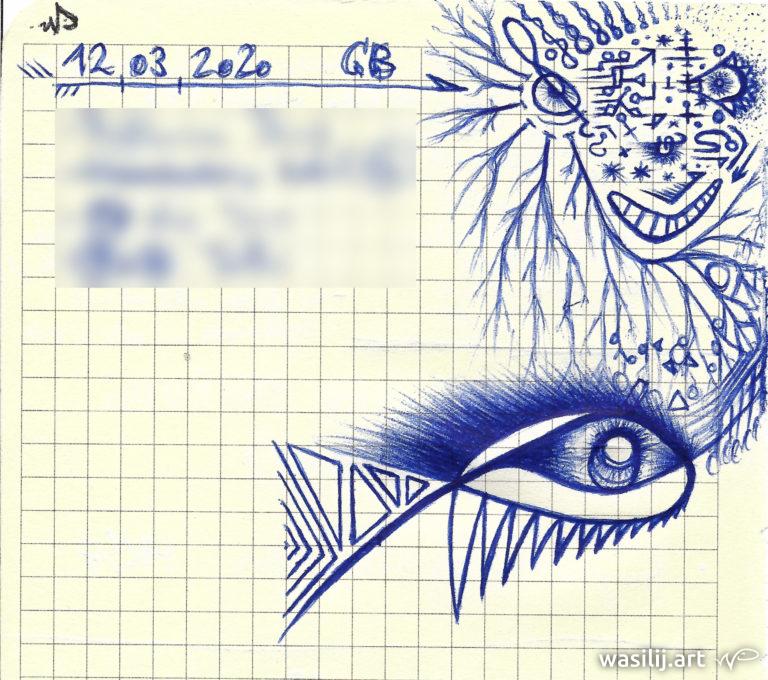 wasilij.art - GB Rot - Zeichnung