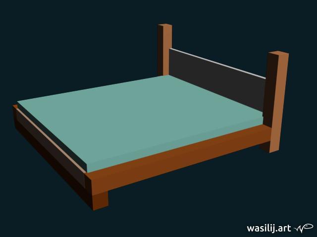 wasilij.art - 3D - Bett
