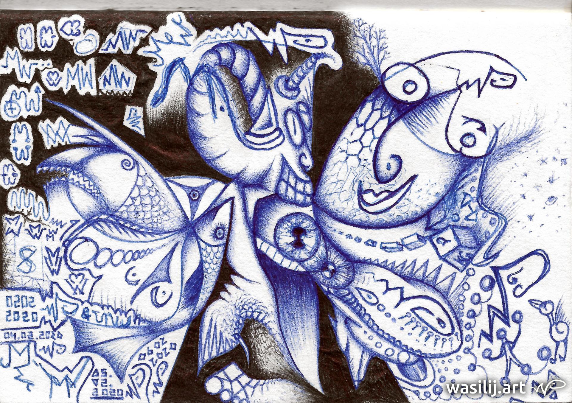 wasilij.art - LiveArt for Marie - Zeichnung