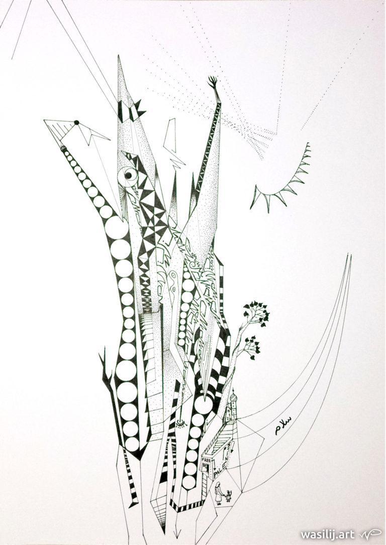 wasilij.art - Peace - Shalom Alaykum (Zeichnung)