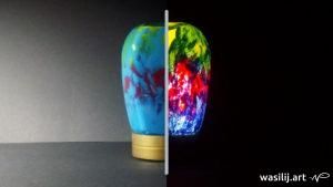 wasilij.art - WunderLampe 012 - Bunter Honig - 3D - Lampe - Final